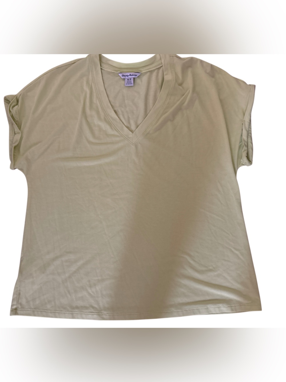 Tommy Bahama 🍋‍🟩 green V-Neck Tee
